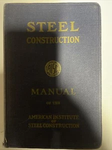 Steel Construction Manual AISC 5th Ed 23rd Printing (1958 HC) - Bild 1 von 4