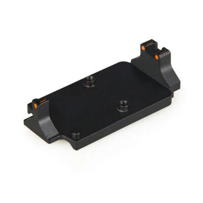 For RMR Battle Plate with Fiber Red Dot Plate Base Mount fits Glock Platform - Image 1 of 4