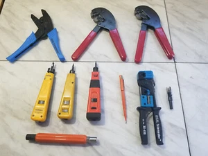 Large Lot Ideal Tools Telemaster, Crimpmaster, Punch w/ other Fiber optic tools. - Picture 1 of 12
