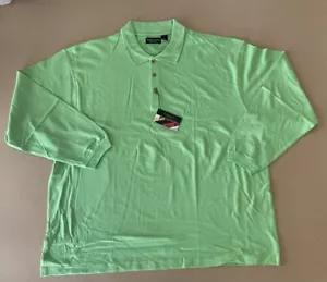 Polo uomo Ultra Club classica manica lunga - Verde 3XL - Foto 1 di 6