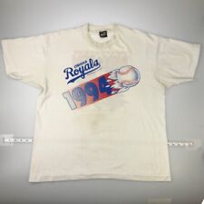 1994 Vintage Single Stitch Omaha Royals Storm Chasers  Mens White T-shirt XL