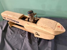 The Dutchman Vintage 50's - 60's "As Raced" Wooden Tether Boat - Hydroplane -