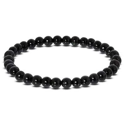 6mm Green Goldstone Round Bead Unisex Stretch Bracelet - Image 1 of 3