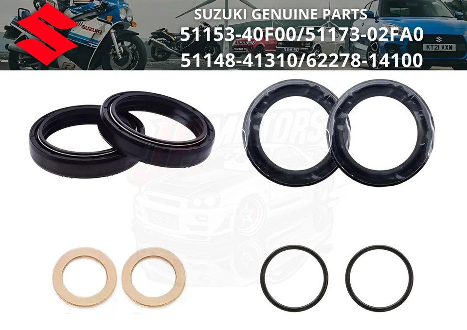 KIT DE SELLO DE HORQUILLA SUZUKI GENUINO OEM 2003-2004 GENUINO GSX-R GSXR 1000 1000Z Foto 1 de 4