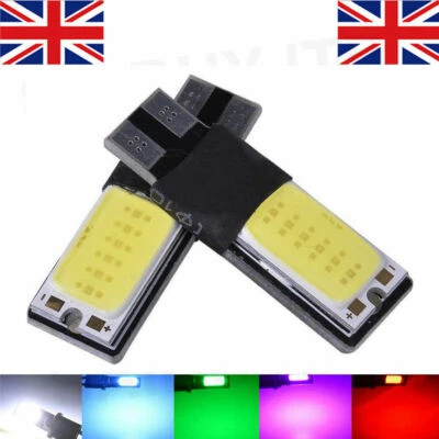 2 X ERROR FREE CANBUS 501 SMD LED SIDELIGHT WHITE BULBS XENON T10 W5W 194 CREE - Image 1 of 3
