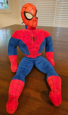 Spiderman Talking Stuffed Plush Vinyl Head 20” Tall Tested Marvel - Image 1 of 4
