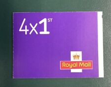 Royal Mail 1st First Class Stamps x 4 | New Style With Barcodes | Brand New