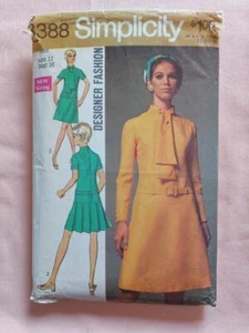 Simplicity 8388 Vintage Misses' Dress Pattern Sizes 12, Bust 34 - Picture 1 of 2