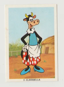 Fher 1970s Spain Spanish Walt Disney Trade Card #3 - Clarabelle Cow - Clarabella - Bild 1 von 1