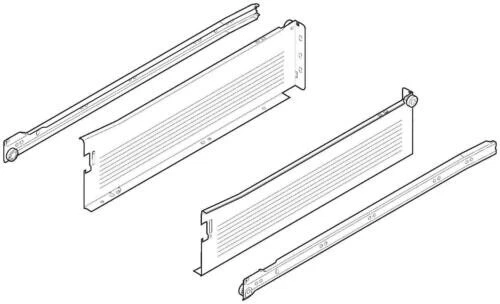Blum 320K5500C15 Blanco Metabox 22"L X 4-5/8"H Juego de Cajones Deslizables Foto 1 de 1