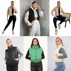 Ladies Short Padded Puffer Quilted Vest Sleeveless Gilet Body Warmer Sizes 6-16