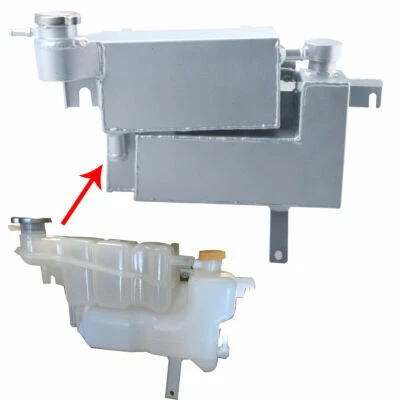Tanque de depósito de refrigerante de aluminio para Nissan GU Patrol Y61 ZD30 TD42T 2001-2009  Foto 1 de 4