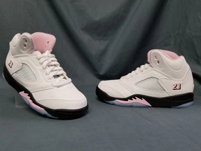 Jordan 5 ретро OG (PS) кроссовки розовый белый размер 1Y совершенно новый без коробки! - Изображение 1 из 4
