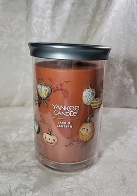 Yankee Candle JACK O’ LANTERN 2-Wick Signature Vela Tarro Grande 20 OZ - NUEVO  Foto 1 de 4