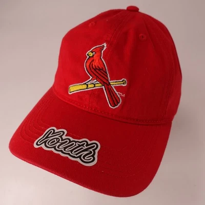 MLB Cardenales de San Luis Niños Rojo Ajustable Algodón Sombrero Talla Juvenil Foto 1 de 4