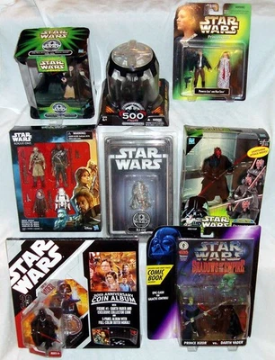 Lote de 8 juegos de figuras de acción de lujo de Star Wars sin usar, en caja Hasbro Kenner Toys Maul R2-D2 + Foto 1 de 4