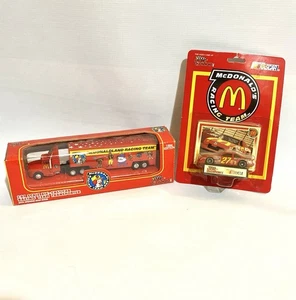 94 Racing Champions McDonald Racing Team Transporter escala 1:87 y coche diecast - Imagen 1 de 5