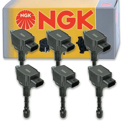 Bobinas de encendido NGK de 6 piezas para Infiniti QX60 2014-2019 3,5 L V6 cable de bujía lk Foto 1 de 4