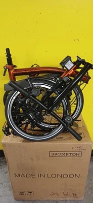 Brompton C Line Explore S6L Black Edition Flame Lacquer worldwide 🌐 shipping  - Image 1 of 4