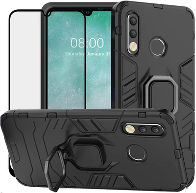 Huawei P30 Lite Heavy Duty Case with Kickstand and Screen Protector - Image 1 of 4