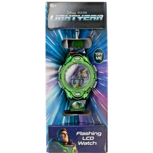 Reloj Disney Pixar BUZZ LIGHTYEAR LCD Intermitente Cara Redonda Nuevo - Imagen 1 de 11