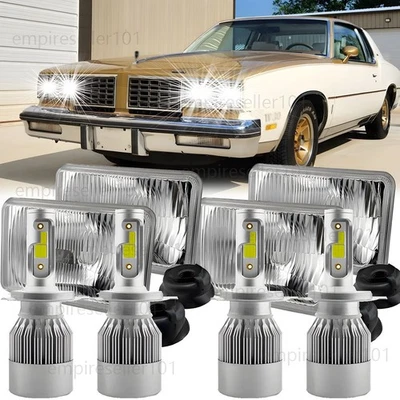 Faros LED 4x6" Oldsmobile Cutlass Supreme 1980 1981 1982 1983-1988 4 un. Foto 1 de 4