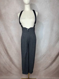 Pantalones De Colección con Tirantes Pata de Gallo Años 80 Años 90 Talla Pequeña Grunge Gótico Alt - Imagen 1 de 9