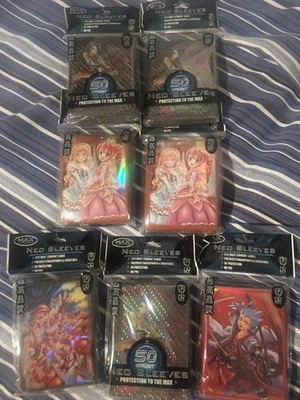 7 paquetes Mixto Max Protección Tarjeta Estándar NEO Fundas Diseño Mixto Nuevo Sellado Foto 1 de 4