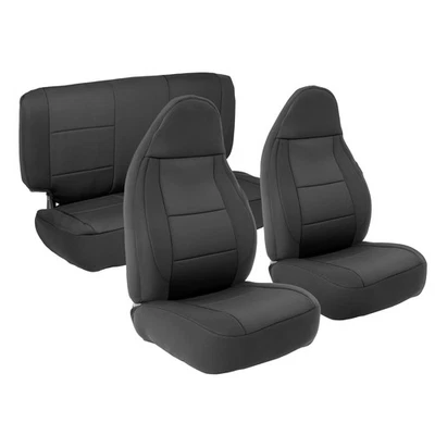 Smittybilt 471201 Neoprene Seat Cover Set Front/Rear - Neoprene - Black Foto 1 de 3