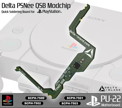 PS1 Modchip Puce PU-22 SCPH-7501 SCPH-7502 7503 - Import and backup region free - Imagen 1 de 4