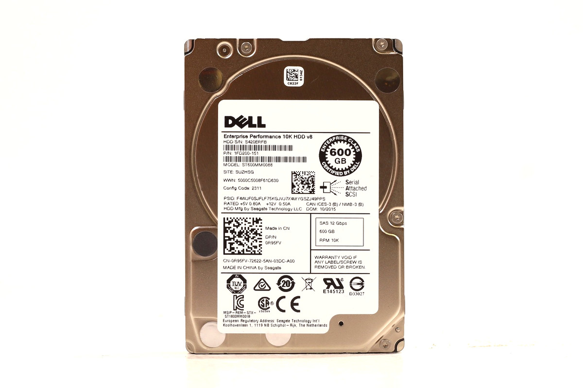 Dell 2.5 Inch 600GB SAS Internal Hard Disk Drives for sale