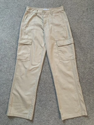 Pantalón cargo Denim Co recto algodón beige Reino Unido 6 Foto 1 de 4