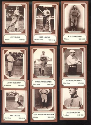 1974 Fleer Laughlin Pioneers Of Baseball Полный Набор из 16 Карт Лот Cy Young - Изображение 1 из 3