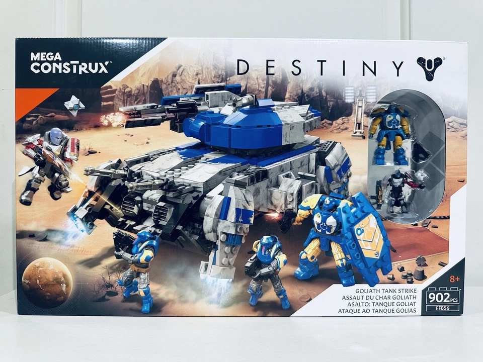 Mega Construx Bloks Destiny Goliath Tank Strike FFB56 Halo 902 Pcs - Image 1 of 4