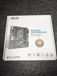 ASUS PRO B460M-C/CSM LGA1200 B460 INTEL GB LAN MB 4*DDR4 Motherboard - Picture 1 of 2