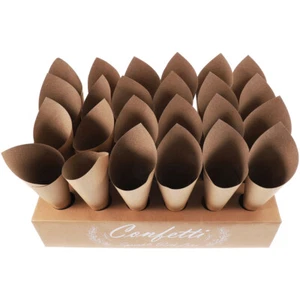 Konfetti -Kegelkastendekoration Damen Aus Kraftpapier Konfetti- - Bild 1 von 12