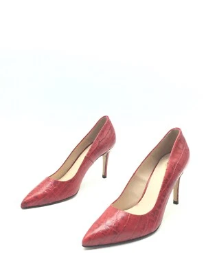 Minelli Zapatos de Tacón De Color Rojo Para Mujer T.38 US.7 UK.5 - Imagen 1 de 4