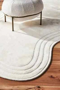 Hand Tufted Kidney Shape Premium Luxury Handmade Tufted High-Quality Wool Rug - Picture 1 of 3