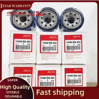 OEM 6x filtros de aceite y juntas para Honda Acura 15400-RTA-003 NUEVO Foto 1 de 4