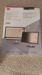 3M 22" Widescreen Black Framed Privacy Filter PF220W9F - Picture 1 of 7