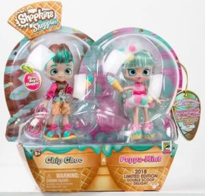 SDCC 2018 EXCLUSIVE SHOPKINS DOLL PEPPA MINT CHIP CHOC 2-PACK, UCC, COMIC CON LE - Picture 1 of 2