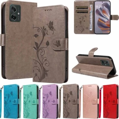 For Motorola Moto G05 G15 G35 G55 G75 G85 Wallet Card Holder Leather Case Cover - Image 1 of 4