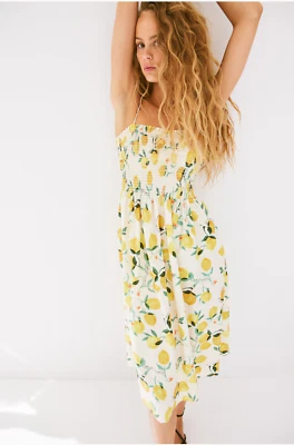 BNWT H&M Lemon smock topped dress XS S M L XL XXL - Image 1 of 4