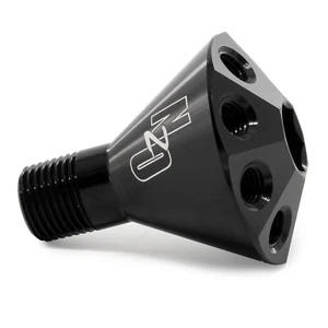 Nitrous Outlet 1 In 8 Out Showerhead Distribution Block (1/8" NPT Inlet, 10-32" - Picture 1 of 3