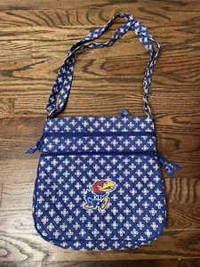 Vera Bradley University Of Kansas Jayhawks Purse Crossbody Collegiate Hipster - Picture 1 of 8