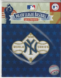 Parche de manga de la Serie Mundial 1958 logotipo oficial de la MLB de los Yankees de Nueva York en paquete - Imagen 1 de 1