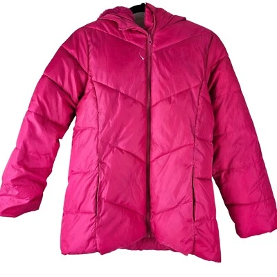 SwissTech Youth Hooded Winter Jacket Faux Fur Neon Pink Size XXL 18 - Image 1 of 4