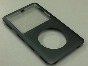 iPod Classic 6th 6.5 7th Gen Charcoal Front Faceplate Face Plate Cover Housing - Imagen 1 de 4
