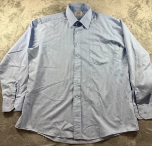 Vintage 70’s Montgomery Ward XL Blue Diamond Shirt Men’s Disco - Picture 1 of 6