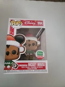 Funko Pop! - MICKEY MOUSE (Gingerbread)  Disney Funko Shop Limited Edition  #994 - Picture 1 of 7
